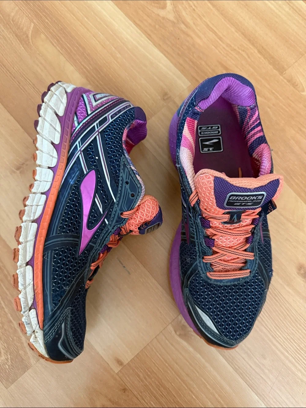 Brooks Women's Navy, Purple & Coral Running Sneakers